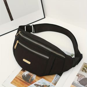 TEMU 여성용 옥스포드 레저 컬러 허리 벨트백 숄더 크로스바디 가슴가방 핸드백 메신저 벨트백 올매치 백팩