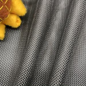 TEMU 한 번에 손으로 세탁할 수 있는 줄무늬 패턴의 사운드 장비 및 안전 조끼용 음향 투명 방진 메시 소재로 미리 자른 합성 스피커 그릴 천 1개, 45x142 cm (17.72x55.91 inch) 344gsm