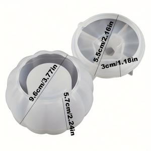 TEMU DIY 호박 캔들 자 모양 창의성 보석 보관함 뚜껑 실리콘 몰드 공예 선물 만들기 꽃병 시멘트 석고 몰드 에폭시 수지 주조 몰드