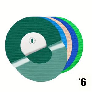 TEMU 팩 방수 Libre3 센서 보호 스티커 - 유연한 CGM 테이프, 하이포알러지 및 라텍스 프리, 14일용 접착제, 붙지 않는 센터, 수영 및 물 활동용 다색 옵션, Windows Phone와 호환, 센서 스티커, 건강 모니터링, 생동감 있는 디자인, 내구성 있는 접착제