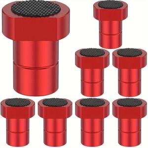 TEMU 8Pcs 알루미늄 합금 벤치 독 실리콘 개스킷, 19mm 직경 목공 벤치 스톱 클램프 작업대