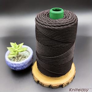 TEMU 1pc MACRAME 양모, 235g 폴리에스터 섬유, 3mm 두께 혼합 색상 맥라미 코드, 모자, 가방, 쿠션, DIY 아트 프로젝트용으로 크로셰