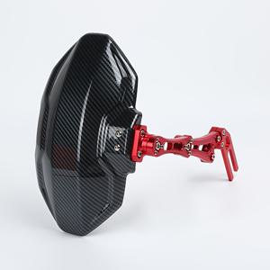 TEMU 조절 가능한 모조 카본 파이버 알루미늄 합금 후륜 머드가드 연장기 액세서리