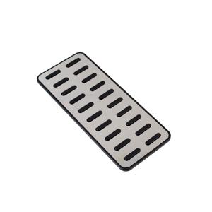 TEMU 현대 익스25, 크레타, 엑센트, 베르나, 솔라리스, 기아 K2, 리오, 쏘울, KX3에 맞는 FTMTACC 스테인리스 스틸 자동차 페달 매트 - 범용, 내구성 있는 자동 페달 패드 커버