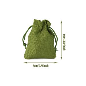 TEMU 50개 레드 & 그린 주트 끈 조절 선물 가방 - 결혼식, 샤워, 생일 등에 적합한 내구성 있는 천연 섬유 가방 - 사탕, 초콜릿, 보석 및 선물용으로 완벽함, 웨딩 파버스 | 천연 섬유 가방 | 내구성 있는 선물 가방, 주트 선물 가방, 크리스마스, 할로윈