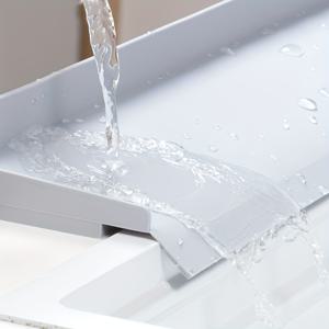 TEMU 주방 물 방지, 카운터탑 스플래시 가드, 싱크 및 세면대용 엣지 프로텍터