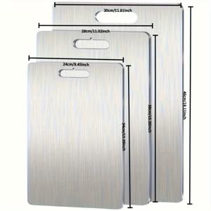 TEMU 주방용 티타늄 도마 - 식기세척기 안전 손잡이 달린 다용도 절단판, 양면 샤르큐트리 보드, 여성용 홈카운터 및 캠핑 선물