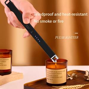 TEMU USB 충전식 라이터 - 스마트 펄스 기술 탑재 방풍 점화, 듀얼 스위치 및 즉각적인 방풍 점화 기능, 캔들, 스토브, 벽난로용 - 캠핑, 주방, 야외용 USB 라이터 (USB-C/