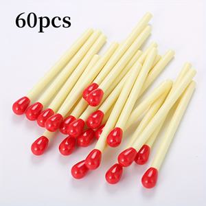 TEMU 60개 중간 포인트, 리트렉터블 클릭-오프 캡, 노란색 및 빨간색 디자인을 갖춘 에르고노믹 볼펜 - 글쓰기, 그림 그리기 및 창의적인 프로젝트에 적합한 내구성 있는 플라스틱 사무실 및 학교 용품, 사무실 용품 및 액세서리, 재미있는 디자인, 부드러운 글쓰기