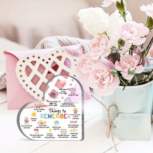 TEMU 2D 평면, 2D 평면, 정신 건강 장식, 불안 치료 장식 표지, 심리적 휴식 믿음 하트 아크릴 표지, 사회복지사 교실 학교 상담 정신 건강 선물