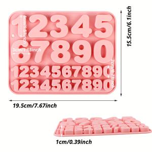 TEMU 1pc 실리콘 숫자 케이크 모양 0-9, 생일 촛불 케이크 장식용 초콜릿 캔디 모양, 베이킹 트레이 장식 도구, 부활절, 추수감사절, 데이, 라마단 (이드 알피트르) 등 다용도로 사용할 수 있습니다.