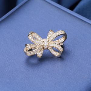 TEMU 패셔너블하고 섬세한 미니 리본 브로치 여성용 V넥 셔츠 네크라인 소형 핀 패스팅 옷 버클핀