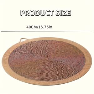 TEMU 고양이용 라운드 스크래칭 패드, 새끼 고양이와 성인 고양이의 놀이 및 발톱 갈기용으로 매우 적합, 가정용