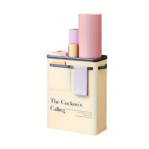 TEMU 1개 대용량 오픈탑 디자인 요가 매트 보관 바구니 - 홈짐, 요가 스튜디오용 파스텔 핑크/베이지 컬러 - 공간 절약형 피트니스 장비 홀더 (매트, 신발, 바 거치대 포함) - 요가 & 짐 애호가를 위한 이상적인 선물, 견고한 손잡이 기능, 폼 로드 홀더, 운동 용품 정리함