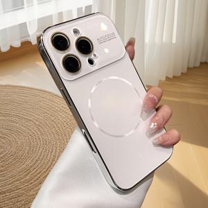 TEMU 애플 아이폰 17 프로 맥스와 호환되는 대형 창, 전체적으로 충격방지 마그세이프 자석식 수호용 휴대폰 케이스 - iPhones 16, 15, 15Pro, 14용: 부드러운 가장자리의 단단한 뒷면 디자인, 카메라 보호, 완전히 덮여 있는 커버, Premium Aesthetic Case, 강화된 제품