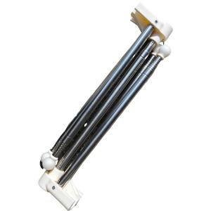 TEMU 1개 조절 가능한 텔레스코핑 빨랫줄 - 여행, 캠핑, 호텔용 휴대용 접이식 세탁대(바퀴 포함) - 하늘색/흰색/노란색 경량 금속 건조대|빨래건조대