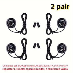 TEMU 12개 세트 2쌍, 끈 없이 사용 가능한 회전식 신발 버클, 가볍고 내구성 강함, 조임 간편, 미리 설치된 제품, 야외 스포츠 및 일상용으로 적합, 어버이날과 졸업 시즌을 위한 최고의 선물