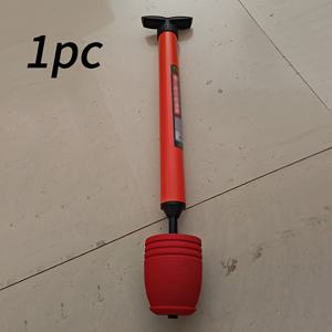 TEMU 1 2 화장실 막힘 해제기 - 고성능 배수 청소기, 싱크대 및 샤워용 - 레드 고무 손잡이, 화이트 플라스틱 헤드 - 효율적인 욕실 세척 클리너 | 인체공학적 핸들 | 고무 손잡이|싱크대