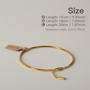 TEMU 블랙스메탈 뱀 모양 팔찌