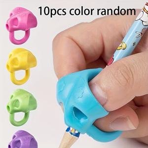 TEMU 12개 세트 그립 장치 - 왼손/오른손 학생을 위한 혁신적인 필기 보조 및 자세 교정 손가락 그립, 보라색 - 손과 눈의 협응력 및 운동 능력 개발, 학교용 연필깎이, 체육관 장비, 체육관 용품