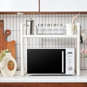 TEMU 렌지대 수납선반 맘마존 젖병소독기 전자레인지선반 주방 조미료 랙 전자 레인지 보관 랙 이중층 오븐 주방 액세서리 정리함