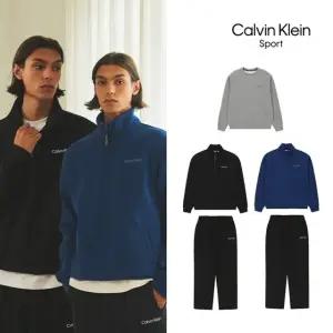 [Calvin Klein] 캘빈클라인 25FW 최신상! 에센셜 기모 셋업 패키지 3종, 남성(하프집업+맨투맨+팬츠)