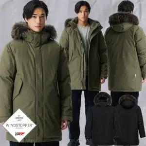 [블랙야크](강남점)25년신상 남성 헝가리구스 라쿤퍼 윈드스토퍼 롱패딩 히마 WSP 롱 다운자켓 1BYPAWU002