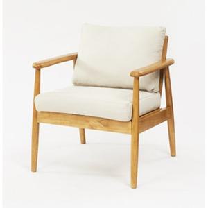 [자르파라]카페 라운지 거실용 1인용 고무나무 원목 암체어(4색) 소파 편한 호텔 푹신한 안락