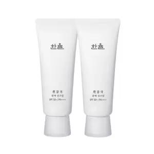 한율 흰감국 광채 선크림 70ml(SPF50+) 2개