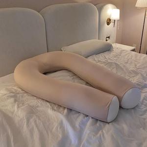 생활특권 100%국내생산 대형 바디필로우 U자형 롱쿠션 안고자는 긴베개