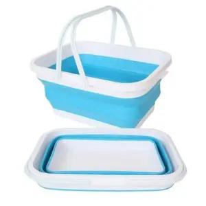 고품질 접이식 설거지통 세차 물통 12리터 자바라 캠핑 버킷 (WD94FC5)