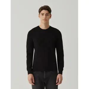 갤러리아 베이직 라운드 니트 블랙 (  AM0ERD301-39 )