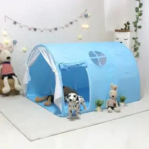 키즈돔 도어 3단 플레이텐트(블루) / 놀이텐트 / 침대텐트