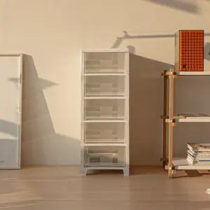 베이직 다용도 플라스틱 서랍장 5단