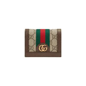 구찌 오피디아 GG 카드 케이스 지갑 베이지 에보니 52315596IWG8745