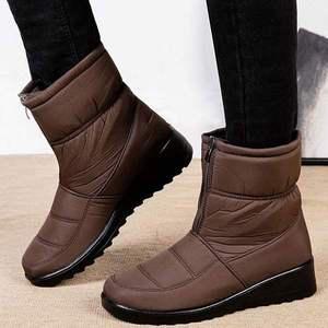 여성 방한신발 발목 털부츠 방수방한 부츠 겨울털신