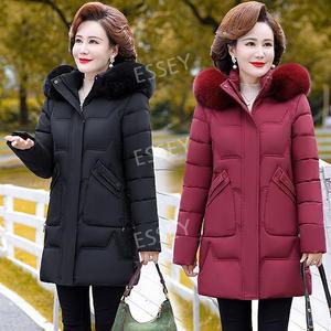 중년여성 할머니 롱패딩 점퍼 여성 겨울 패딩 부드러운