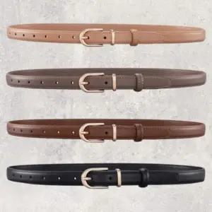 소가죽 여성 벨트 핀 버클밸트 미니벨트 와일드 바지 소가죽 캐주얼 심플 데님 슬랙스