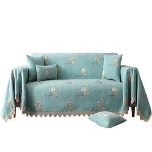 빈티지 소파덮개 패브릭 논슬립 사계절 자가드 체커보드 커버 감성 커버링 소파천갈이 천갈이