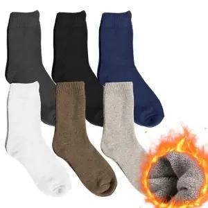 여자 기모 양말 따뜻한 여성 보온 겨울 중목 양말 세트 직장인 두꺼운 스포츠 스노우 운동용 방한 남자