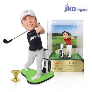 이글 싱글 골프트로피 3D 인물 사람 골프피규어 제작 기념패 상패 홀인원 기념 트로피 싱글상패
