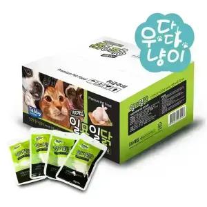 테비토퍼 일묘일닭 닭가슴살 20g 100개입 대용량 고양이간식