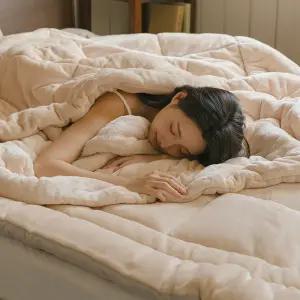 소울메이트 플란넬 극세사 토퍼 SS/Q/K