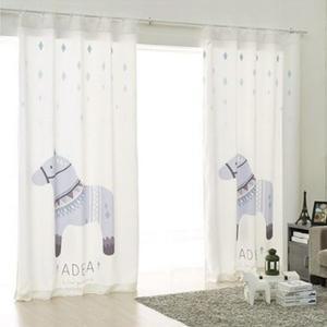 [라이크홈]감각적인 북유럽풍 암막커튼 핀형 긴창 아델라