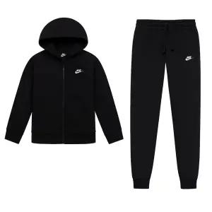 나이키 NSW 코어 플리스 후드 조거 기모 주니어 아동 트레이닝복세트 짐웨어 블랙 BV3634-010