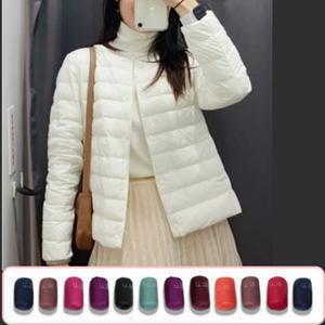오리털 덕다운 여성 경량패딩 6color 빅사이즈 봄 가을 겸용 야외