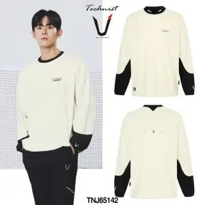 테크니스트 배드민턴 상의 긴팔티 기능성 바람막이 레몬 블랙 TNJ65142 남녀공용