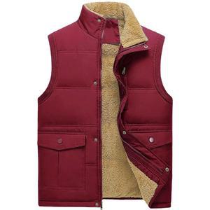 니칸 남성 겨울 따뜻한 아웃도어 패딩 조끼 두꺼운 플리스 안감 민소매 재킷