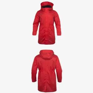 푸마 플리스 후드 사파리 롱자켓 레드 작업복점퍼 등산패딩 남성코디 방한복