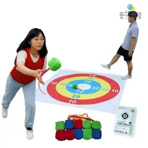 풍선대통령 과녁판 꼬리오재미 던지기 게임 세트신발 양궁 ？판 던지기용품 도구 체육 놀이